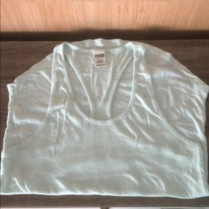 Light blue Pink racer back tank